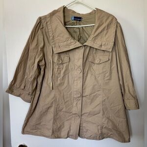 🎉4/30$🎉 Penningtons Tan Oversized Jacket - Size X